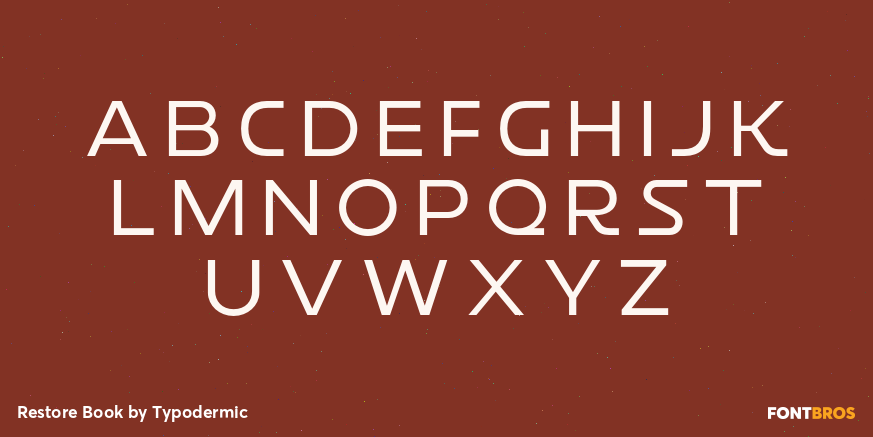 Restore Book Font Poster #2