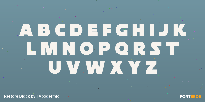 Restore Black Font Poster #2