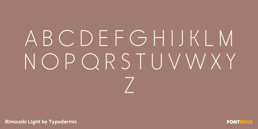 Rimouski Light Font Poster #2