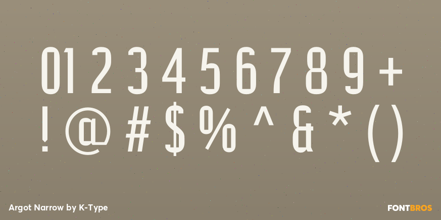 Argot Narrow Font Poster #4