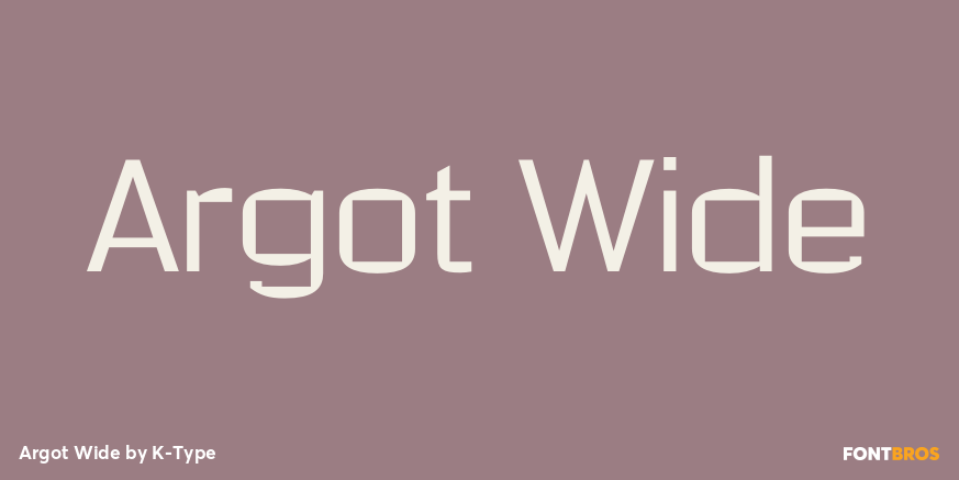 Argot Wide Font Poster #1
