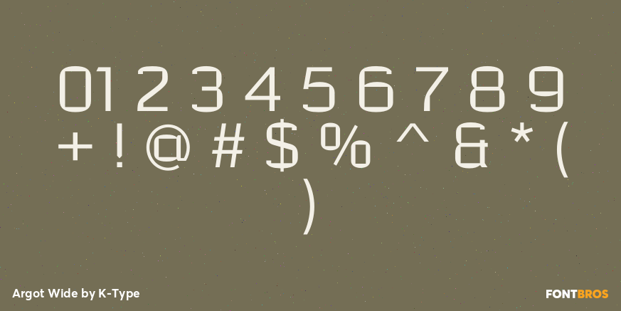 Argot Wide Font Poster #4