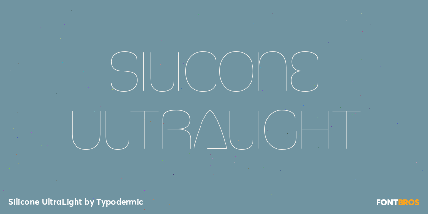 Silicone UltraLight Font Poster #1