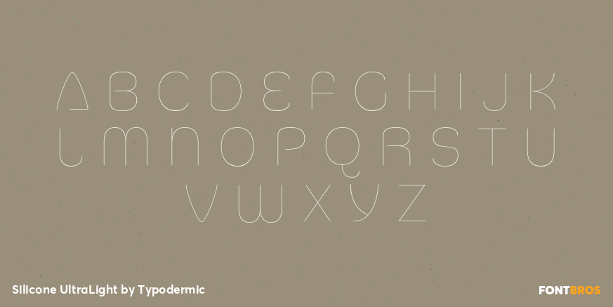 Silicone UltraLight Font Poster #2