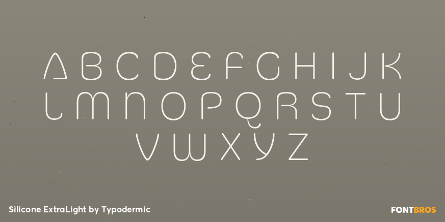 Silicone ExtraLight Font Poster #2