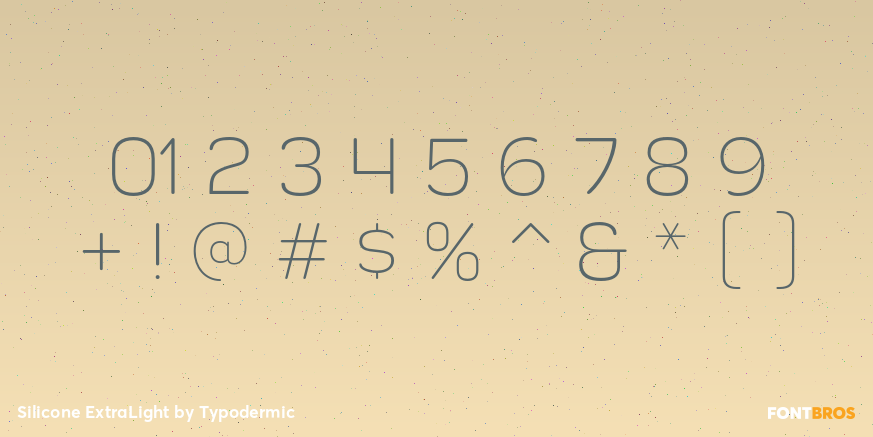 Silicone ExtraLight Font Poster #4