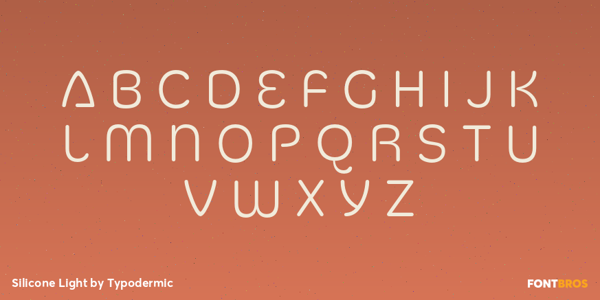 Silicone Light Font Poster #3