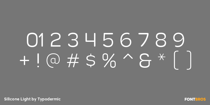 Silicone Light Font Poster #4