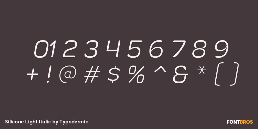Silicone Light Italic Font Poster #4