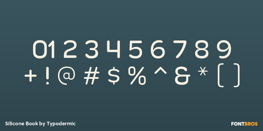 Silicone Book Font Poster #1