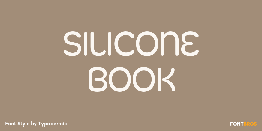 Silicone Book Font Poster #1