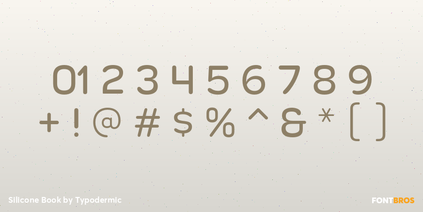 Silicone Book Font Poster #4