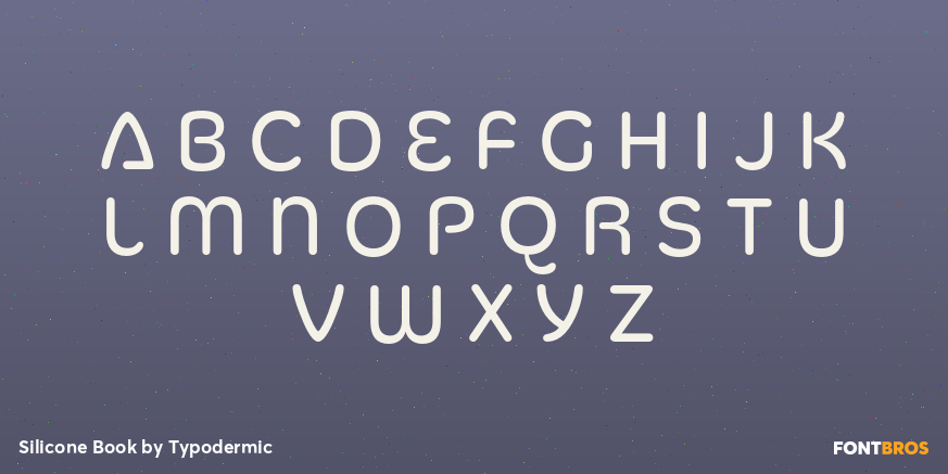 Silicone Book Font Poster #1