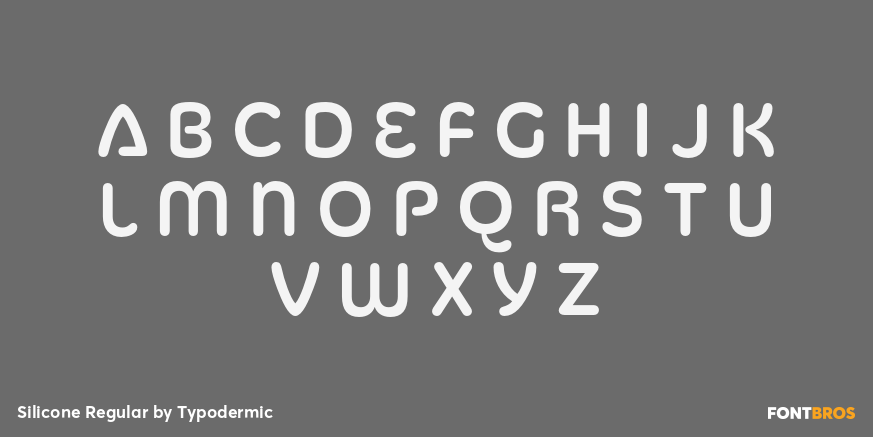 Silicone Regular Font Poster #2