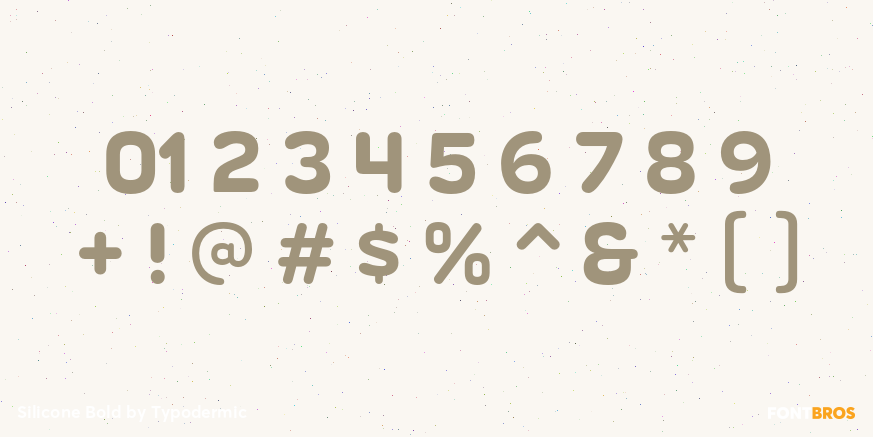 Silicone Bold Font Poster #4