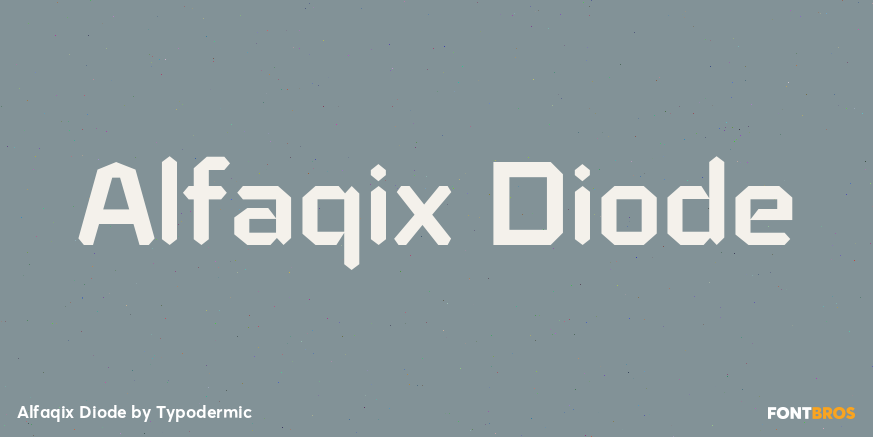 Alfaqix Diode Font Poster #1