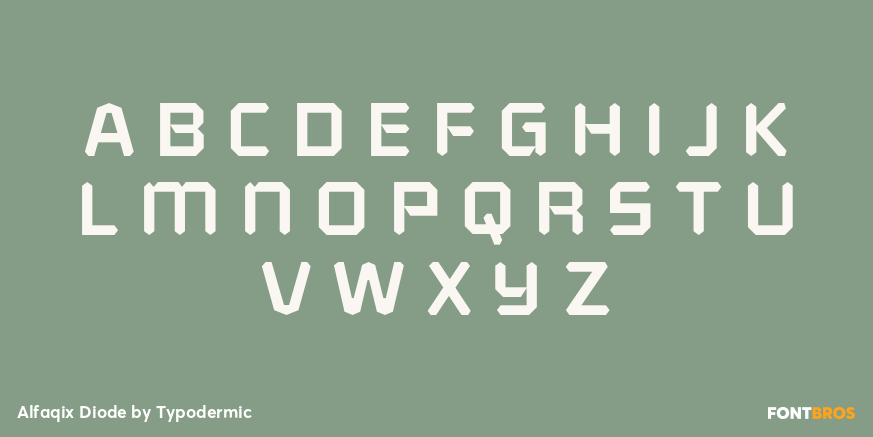 Alfaqix Diode Font Poster #2