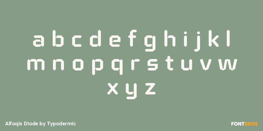 Alfaqix Diode Font Poster #3