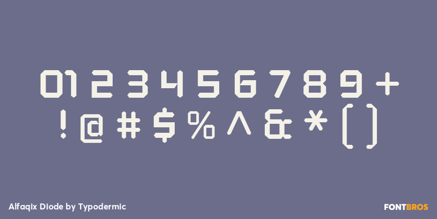 Alfaqix Diode Font Poster #4