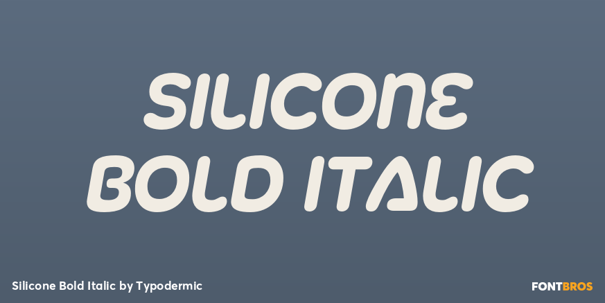 Silicone Bold Italic Font Poster #1