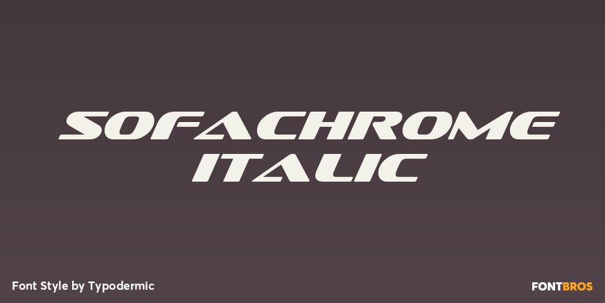 Sofachrome Italic Font Poster #1