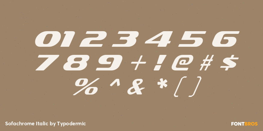 Sofachrome Italic Font Poster #1