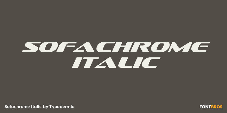 Sofachrome Italic Font Poster #1