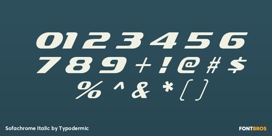 Sofachrome Italic Font Poster #4