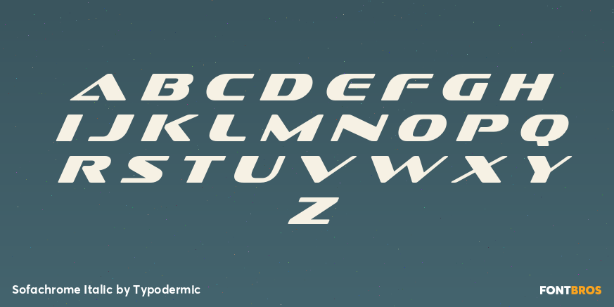 Sofachrome Italic Font Poster #1