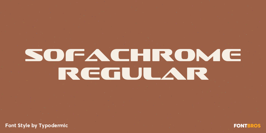 Sofachrome Regular Font Poster #1