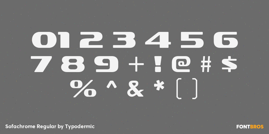 Sofachrome Regular Font Poster #1