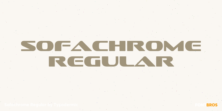 Sofachrome Regular Font Poster #1