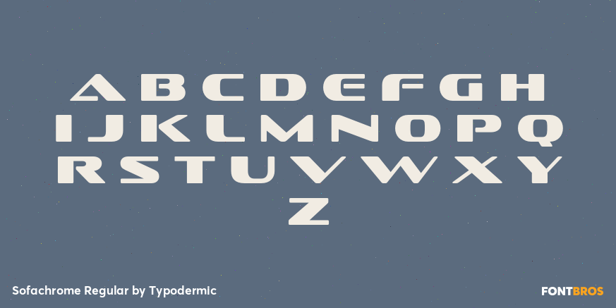 Sofachrome Regular Font Poster #2