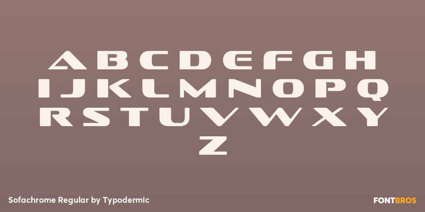 Sofachrome Regular Font Poster #3