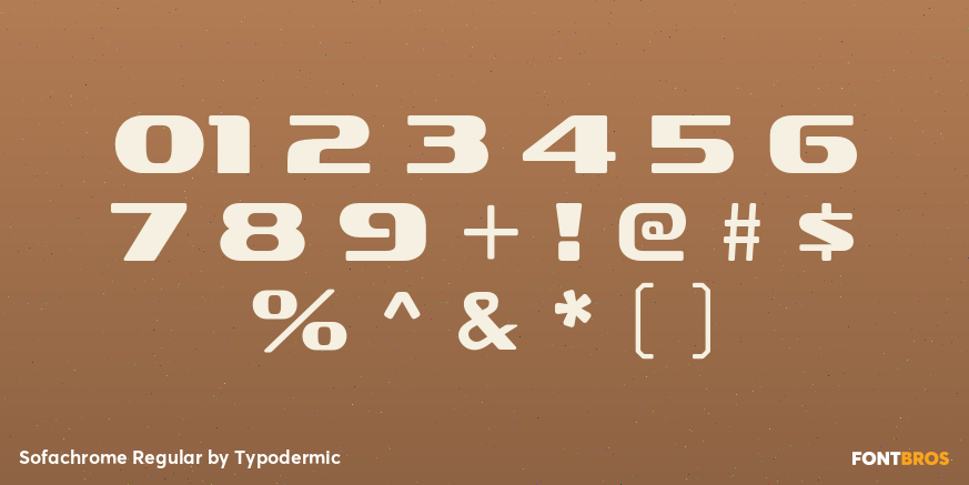 Sofachrome Regular Font Poster #4