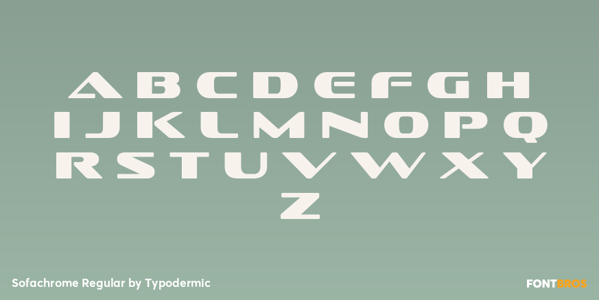 Sofachrome Regular Font Poster #1