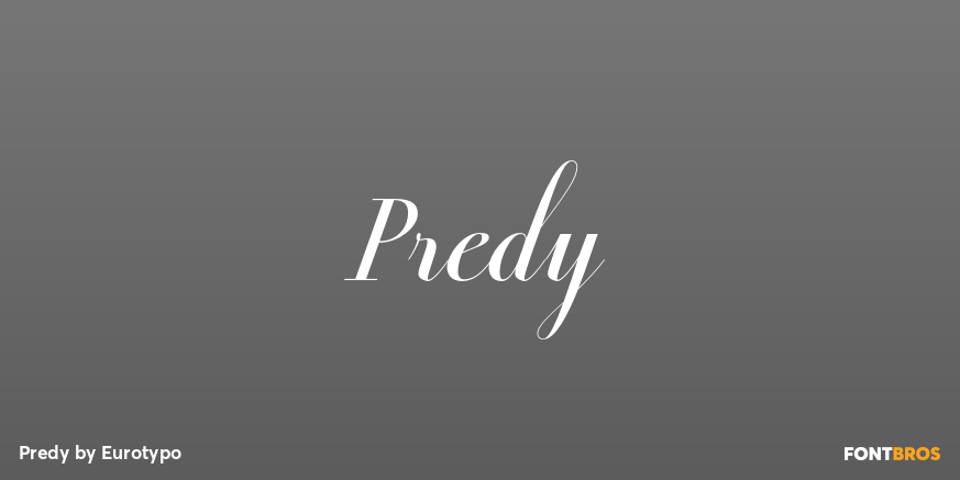 Predy Font Poster #1