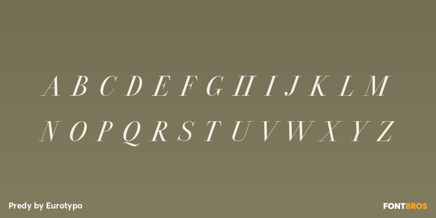 Predy Font Poster #2