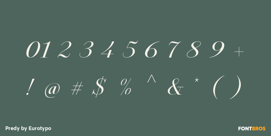 Predy Font Poster #4