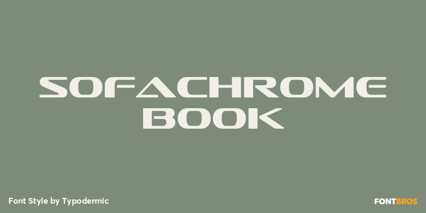 Sofachrome Book Font Poster #1