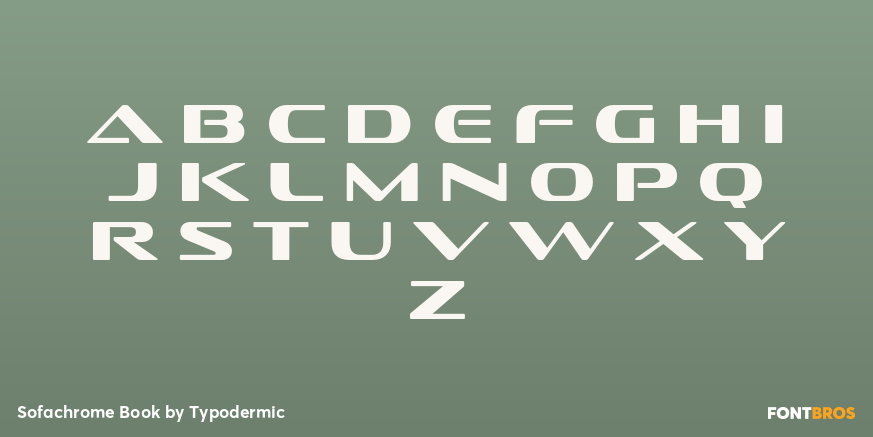 Sofachrome Book Font Poster #3