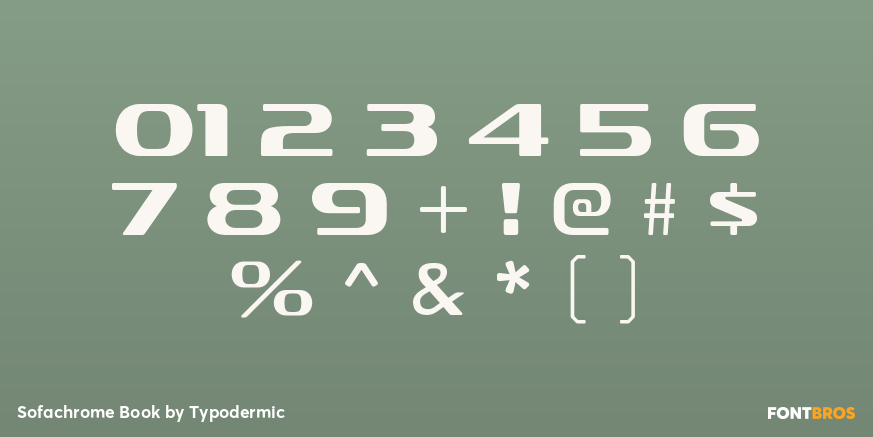 Sofachrome Book Font Poster #4