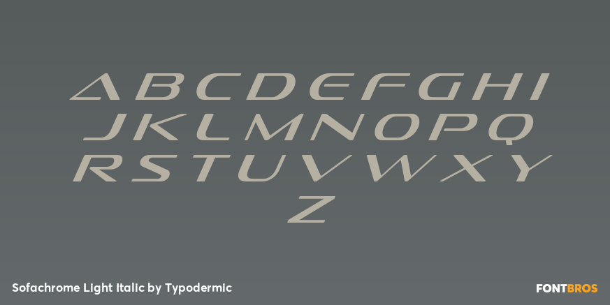Sofachrome Light Italic Font Poster #2