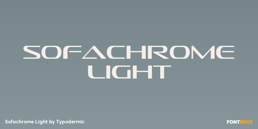 Sofachrome Light Font Poster #1