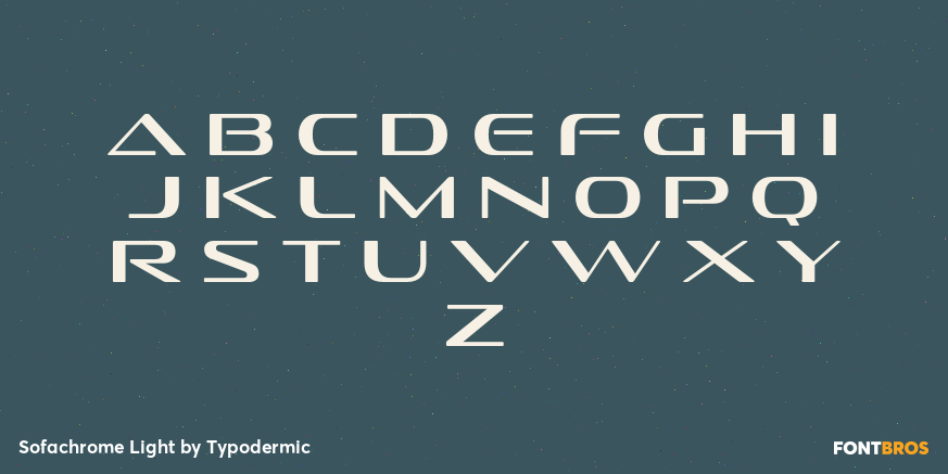 Sofachrome Light Font Poster #3