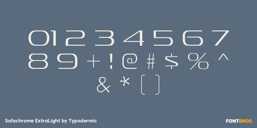 Sofachrome ExtraLight Font Poster #1