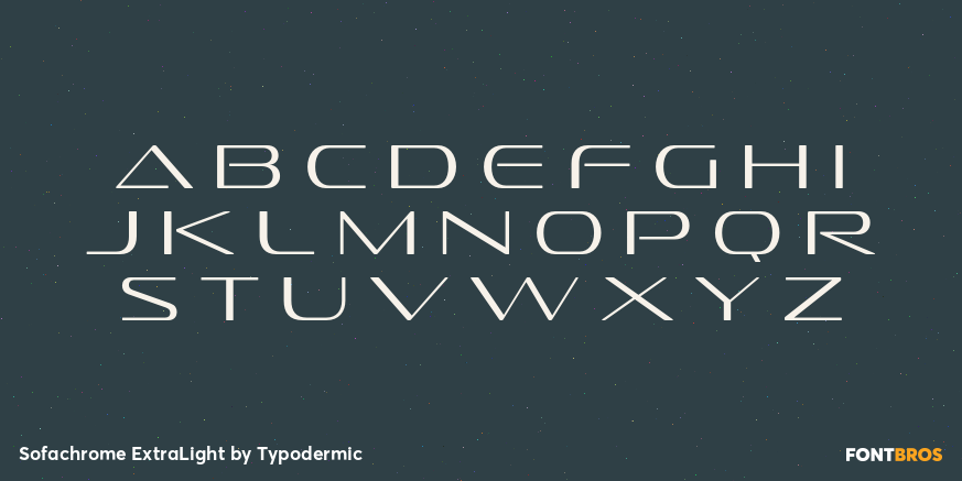 Sofachrome ExtraLight Font Poster #1