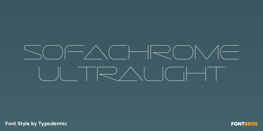 Sofachrome UltraLight Font Poster #1