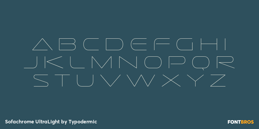 Sofachrome UltraLight Font Poster #2