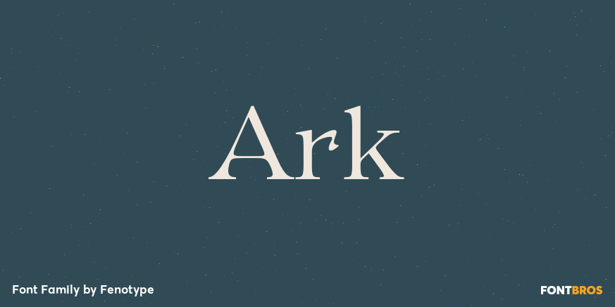 Ark Font Poster